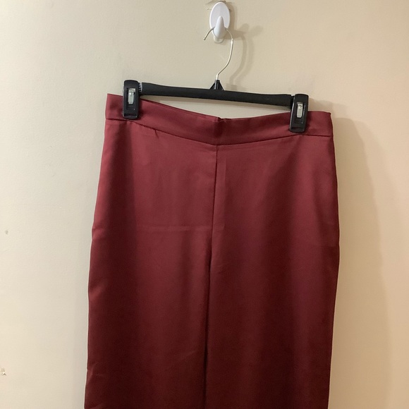 MaxMara Leisure Woven Satin Trouser Pants - Picture 2 of 8